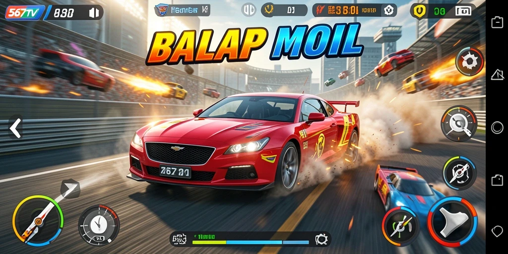 Gameplay balap mobil yang menarik dan penuh aksi di 567TV.