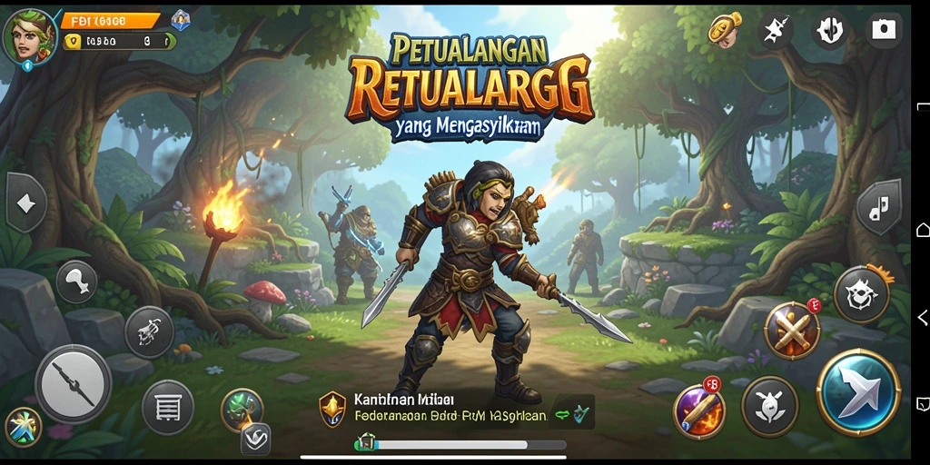 Tangkapan layar FB168 menampilkan pertarungan epik dalam dunia RPG yang menakjubkan.