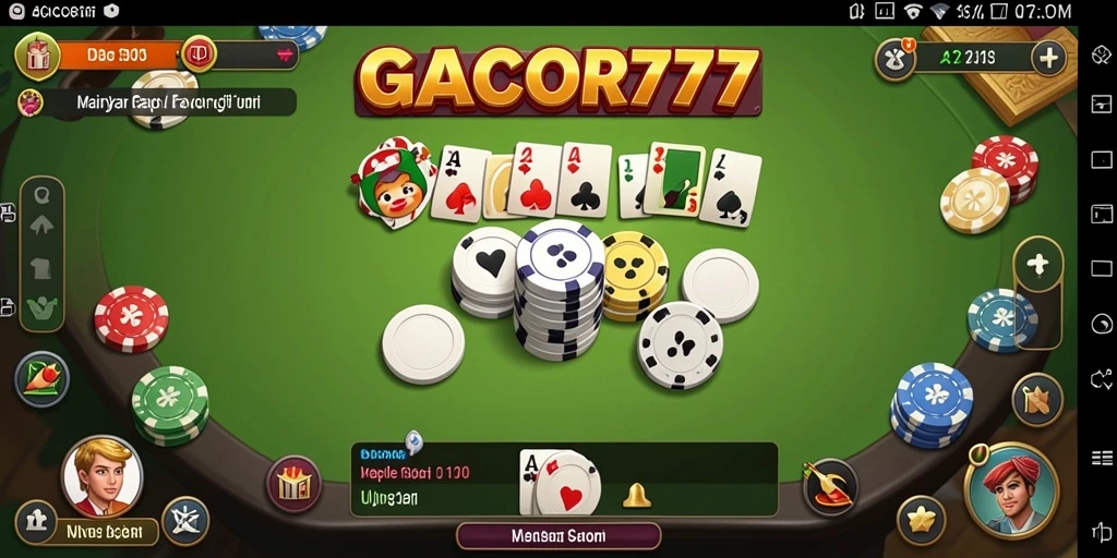 Screenshot gameplay GACOR777 yang menunjukkan serunya bermain Gaple.