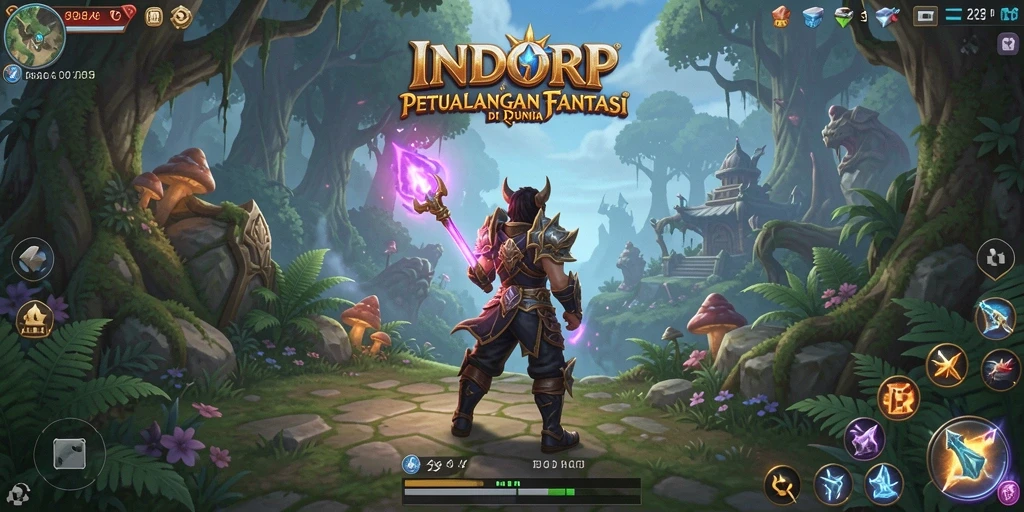 Tampilan menarik dari gameplay RPG INDORP yang seru.