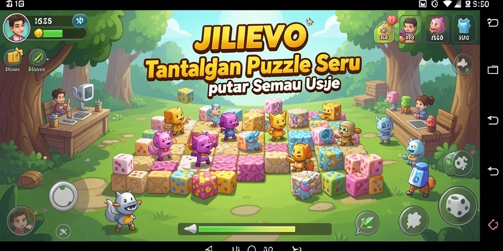 Tampilan gameplay JILIEVO menunjukkan teka-teki menarik dan menantang.