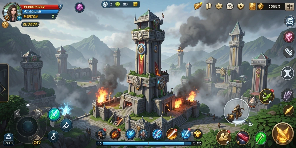 Tampilan gameplay JOS77 yang seru dan menegangkan dalam pertahanan menara.