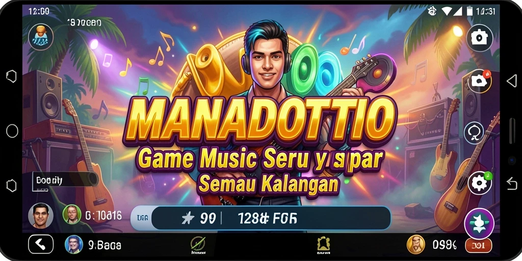 Tangkapan layar gameplay MANADOTOTO menunjukkan keseruan bermain musik.