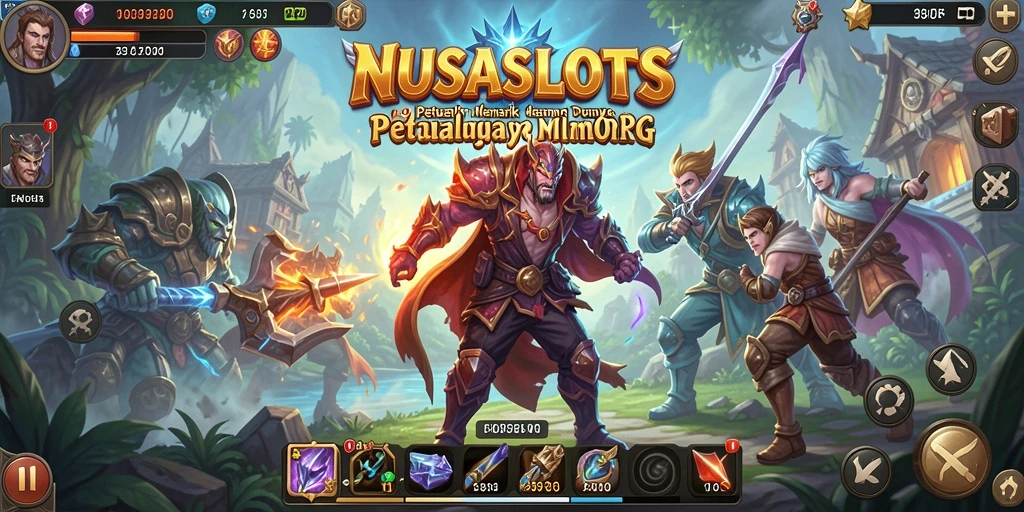Tampilan gameplay seru dan interaksi sosial di NUSASLOTS.