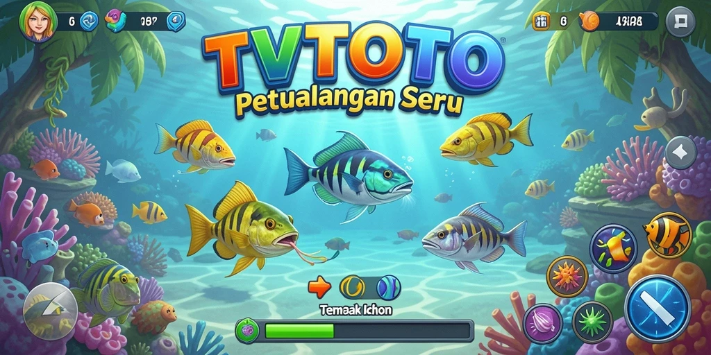 Screenshot gameplay Tembak Ikan yang seru di TVTOTO.