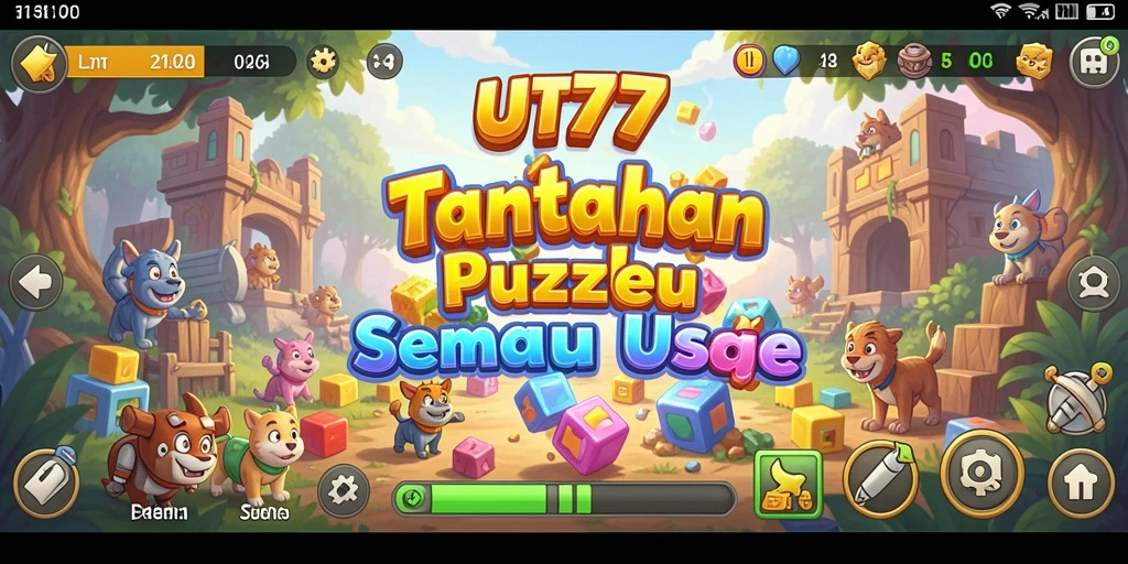 Screenshot UT77 menampilkan gameplay Puzzle yang menantang dan menarik.